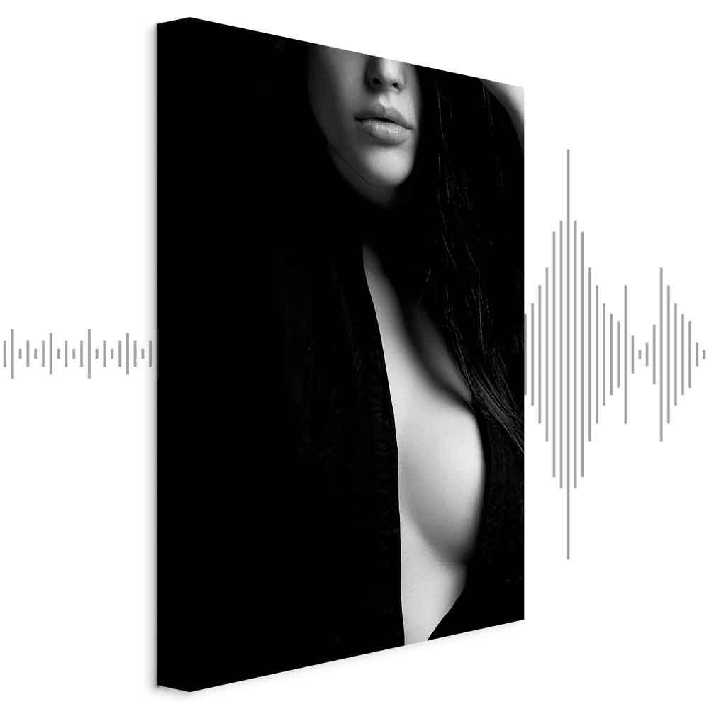 Sensual Nude Woman Vertical Canvas Print