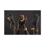 Midas Touch Portrait Gold Canvas Print