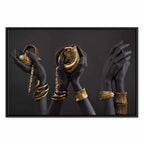 Midas Touch Portrait Gold Canvas Print