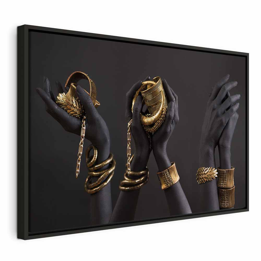 Midas Touch Portrait Gold Canvas Print