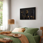 Midas Touch Portrait Gold Canvas Print