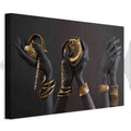 Midas Touch Portrait Gold Canvas Print
