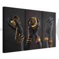 Midas Touch Figurative 3-Part Canvas Print