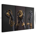 Midas Touch Figurative 3-Part Canvas Print