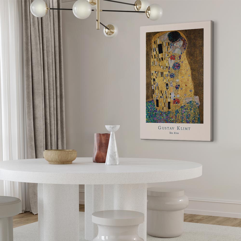 Klimt The Kiss Romantic Canvas Print