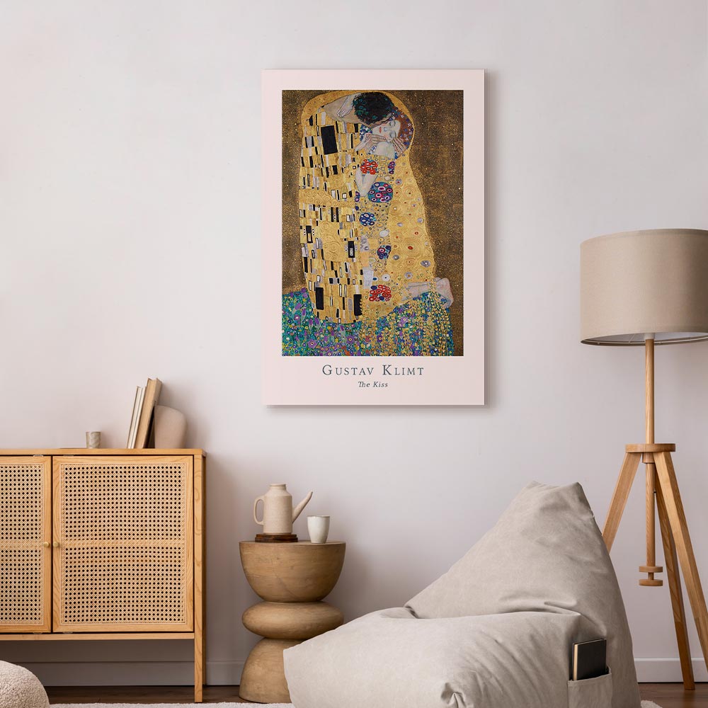 Klimt The Kiss Romantic Canvas Print