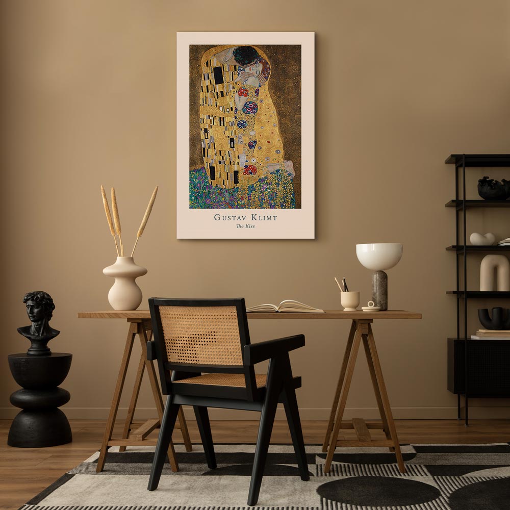 Klimt The Kiss Romantic Canvas Print