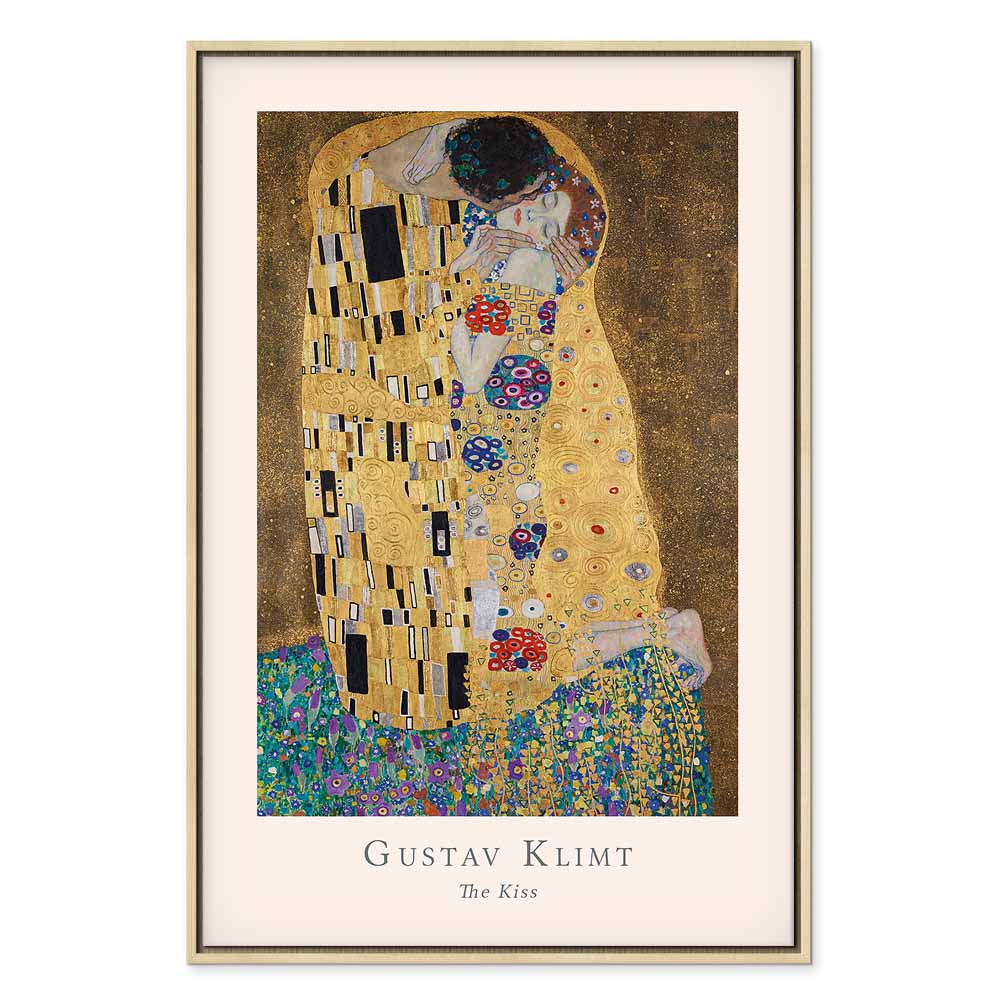 Klimt The Kiss Romantic Canvas Print