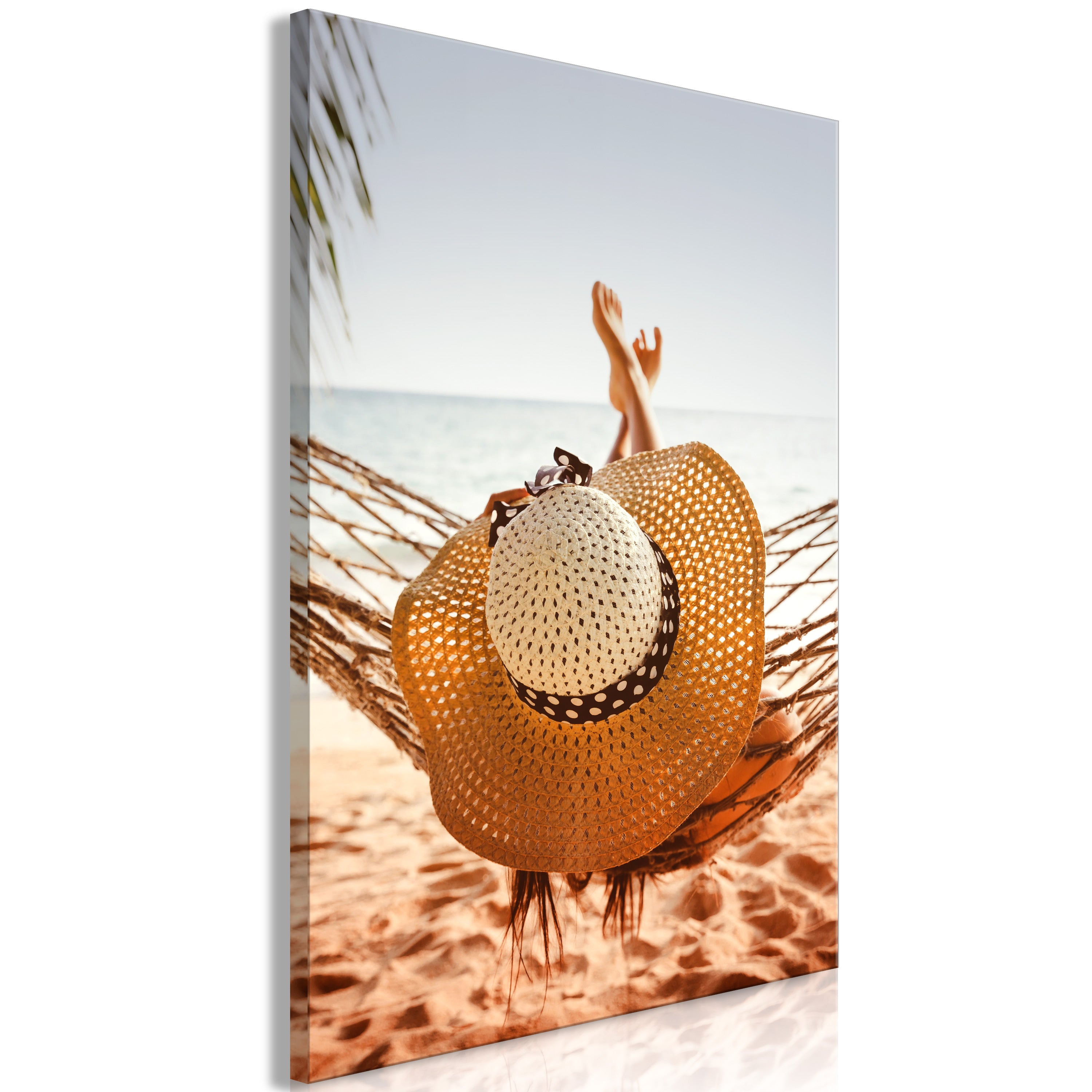 Canvas Print - Hammock on the Beach (1 Part) Vertical
