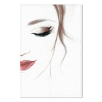 Delicate Female Portrait Vertical Canvas Print