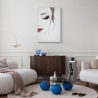 Delicate Female Portrait Vertical Canvas Print