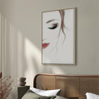 Delicate Female Portrait Vertical Canvas Print