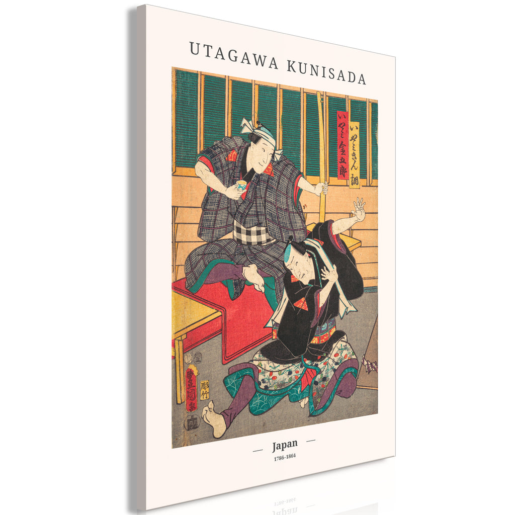 Canvas Print Woodcut Vertical - 1 Part