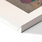 Japanese Woodcut Figures Multicolor Canvas Print