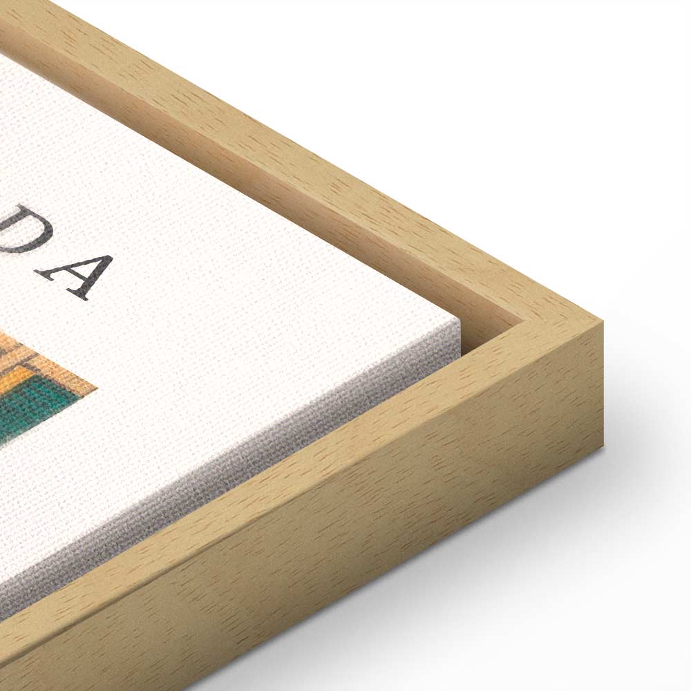 Japanese Woodcut Figures Multicolor Canvas Print