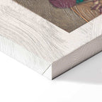 Japanese Woodcut Figures Multicolor Canvas Print