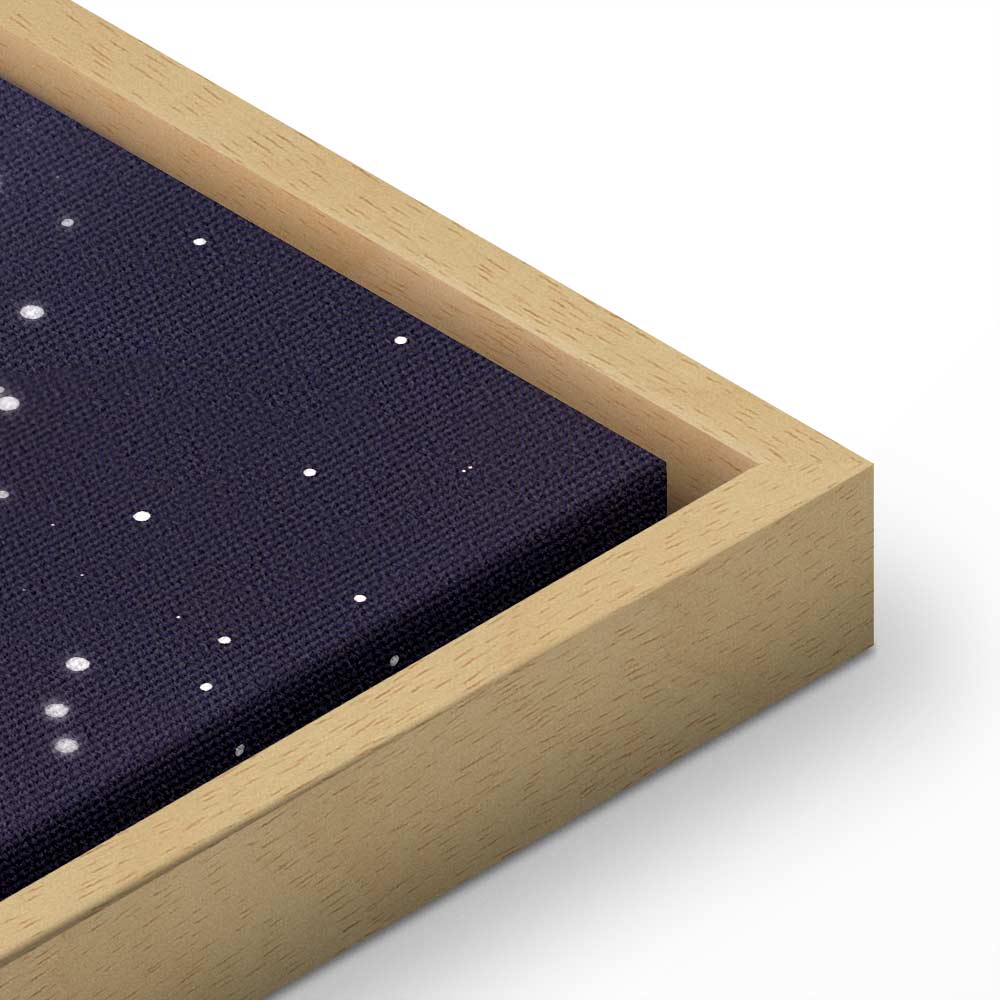 Lonely Traveler Starry Cosmos Vertical Canvas Print