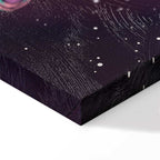 Lonely Traveler Starry Cosmos Vertical Canvas Print