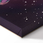 Lonely Traveler Starry Cosmos Vertical Canvas Print