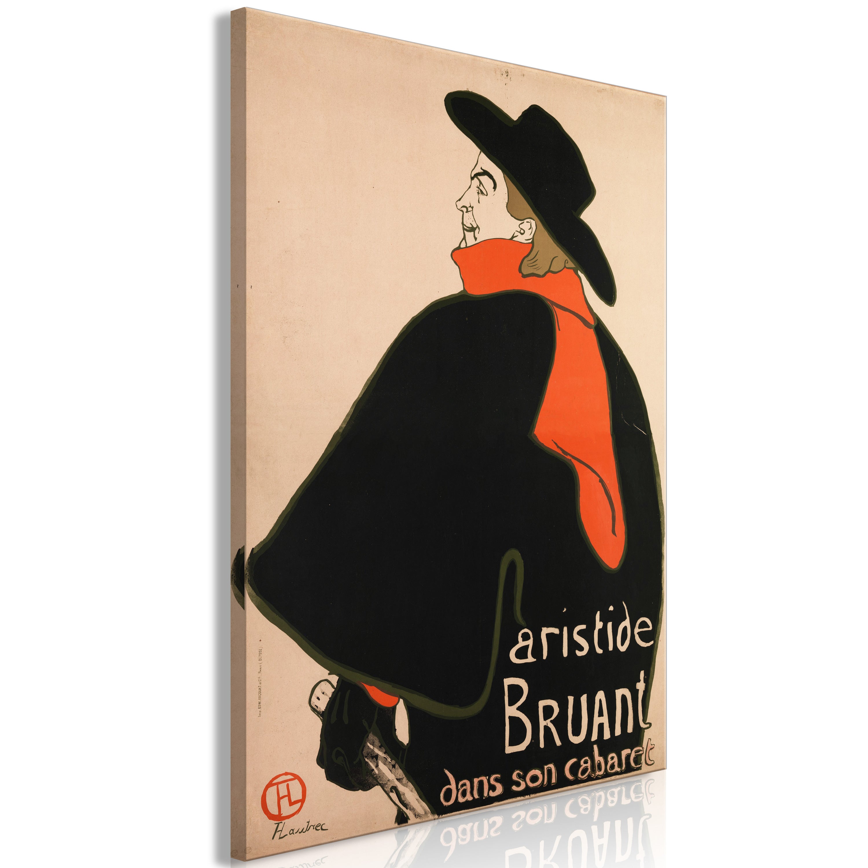 Canvas Print Aristide Bruant Dans son cabaret Vertical