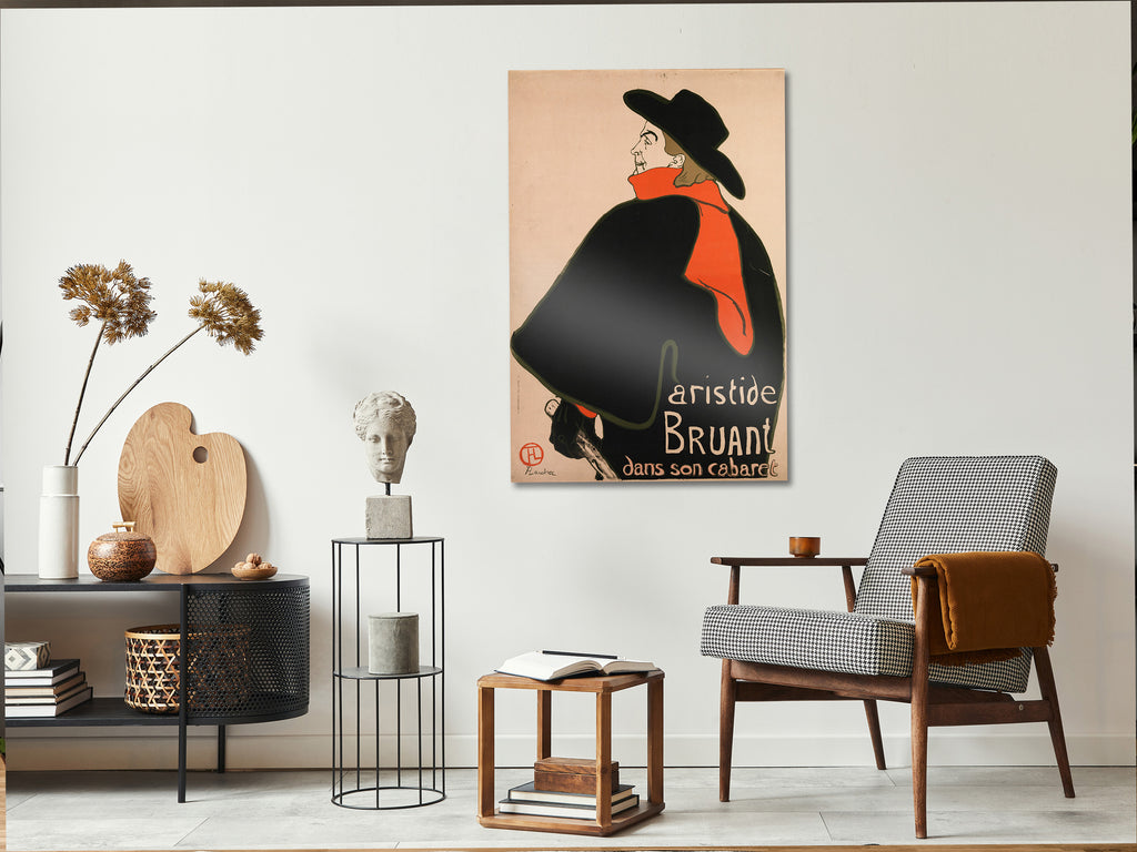 Canvas Print Aristide Bruant Dans son cabaret Vertical