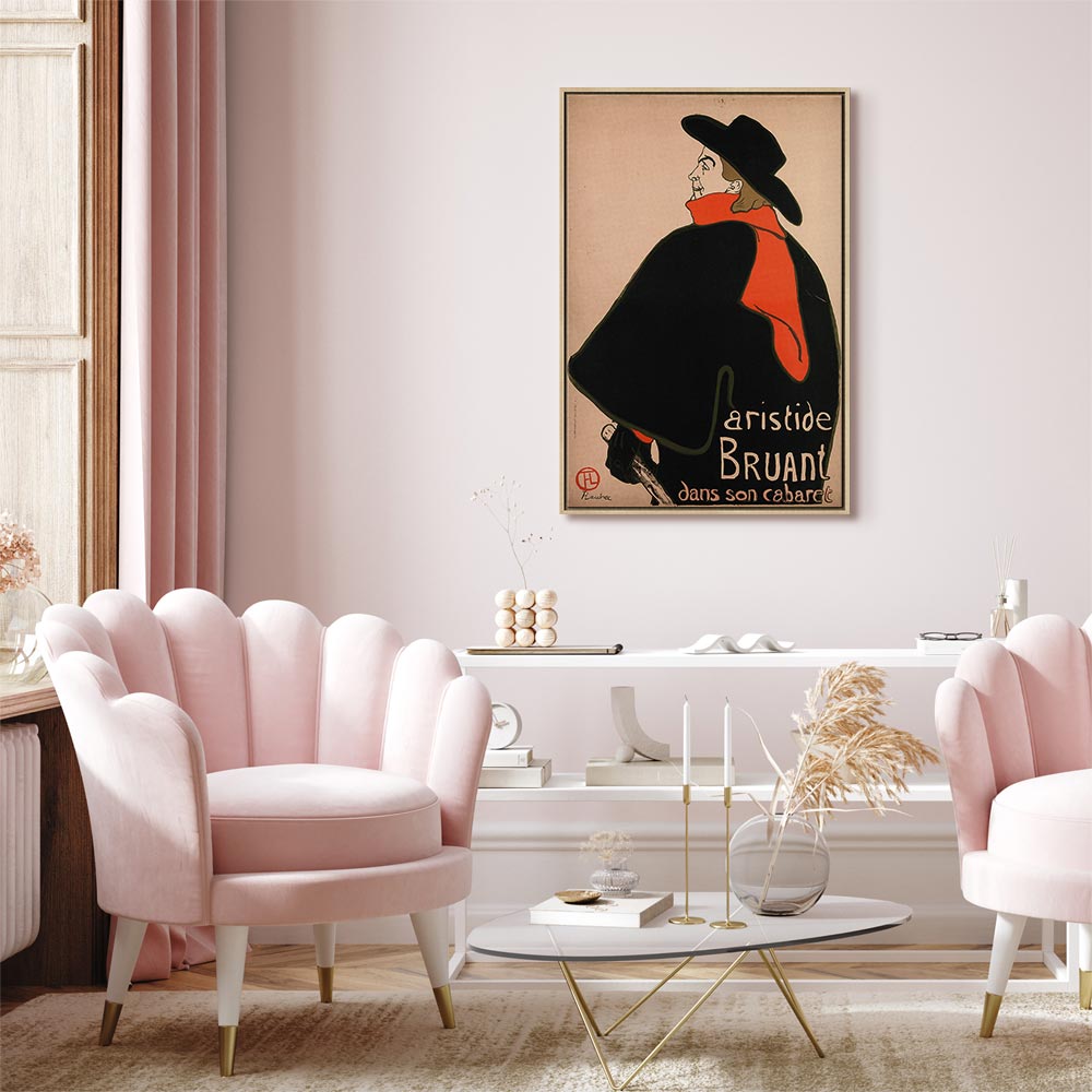 Aristide Bruant Cabaret Retro Canvas Print