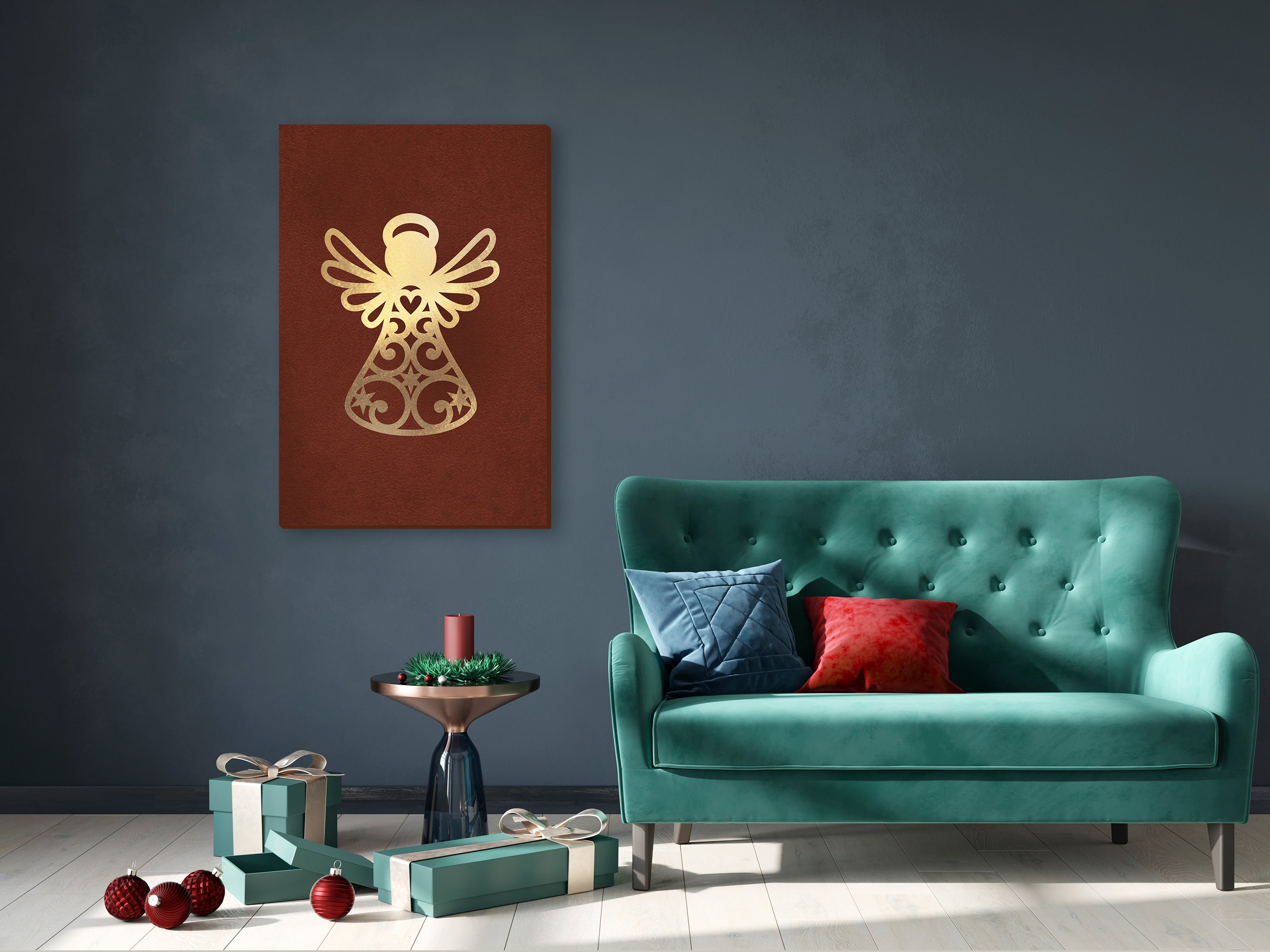 Canvas Print Angelic Gold Vertical