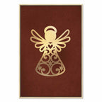 Angelic Gold Figure Vertical Canvas Print