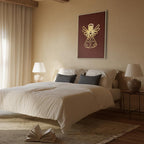 Angelic Gold Figure Vertical Canvas Print