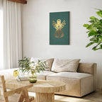 Angelic Christmas Figure Vertical Canvas Print