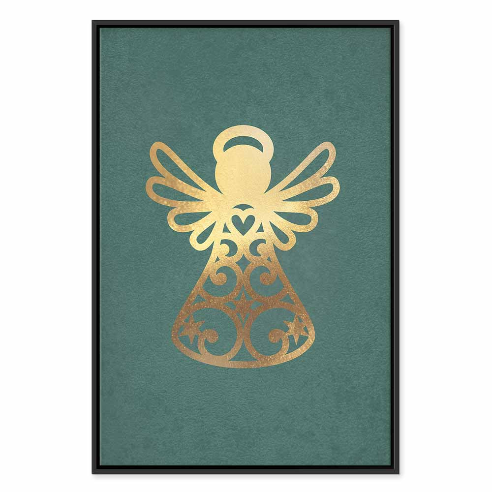 Angelic Christmas Figure Vertical Canvas Print