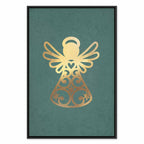 Angelic Christmas Figure Vertical Canvas Print