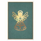 Angelic Christmas Figure Vertical Canvas Print