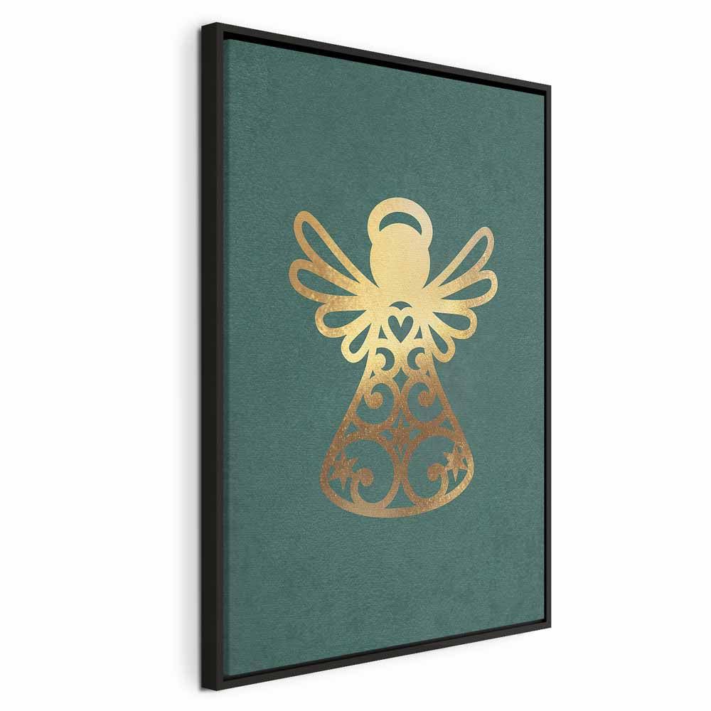 Angelic Christmas Figure Vertical Canvas Print