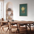 Angelic Christmas Figure Vertical Canvas Print