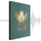 Angelic Christmas Figure Vertical Canvas Print