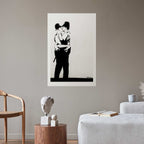 Policemen Kiss Graffiti Street Art Poster