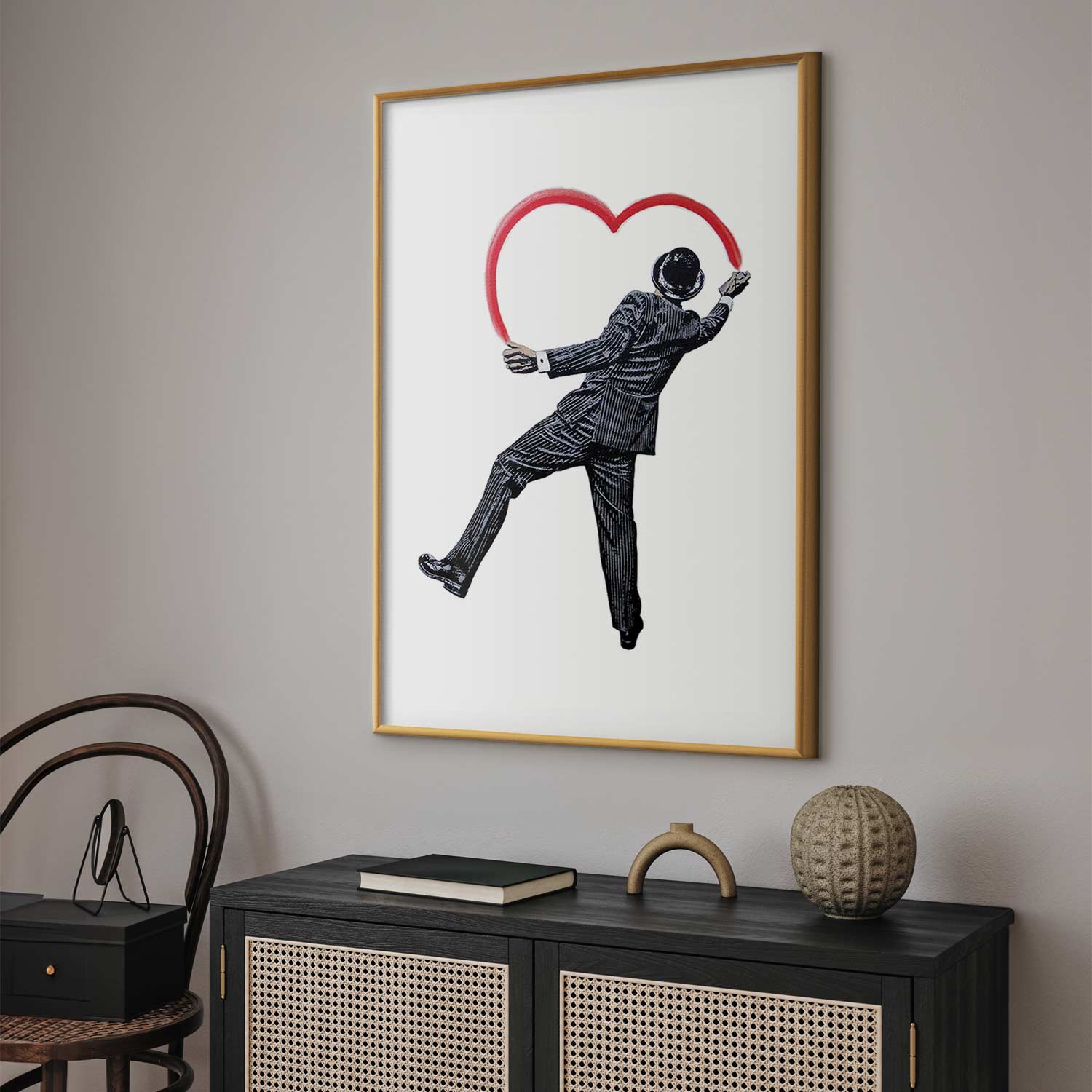 Elegant Graffiti Artist Street Art Poster