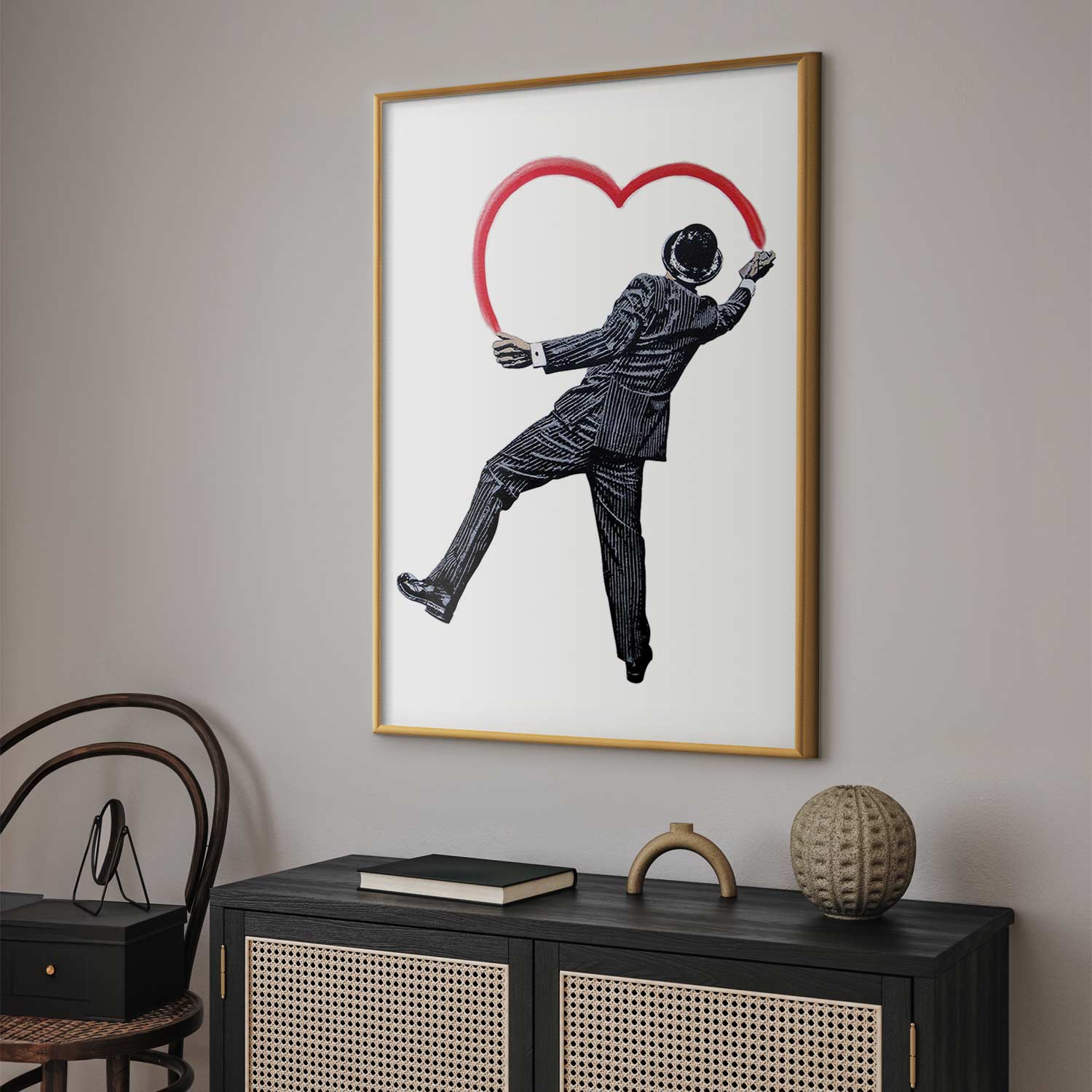 Elegant Graffiti Artist Street Art Poster