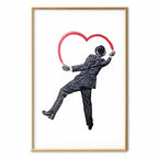 Elegant Graffiti Artist Street Art Poster