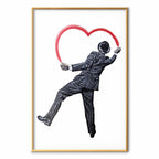 Elegant Graffiti Artist Street Art Poster