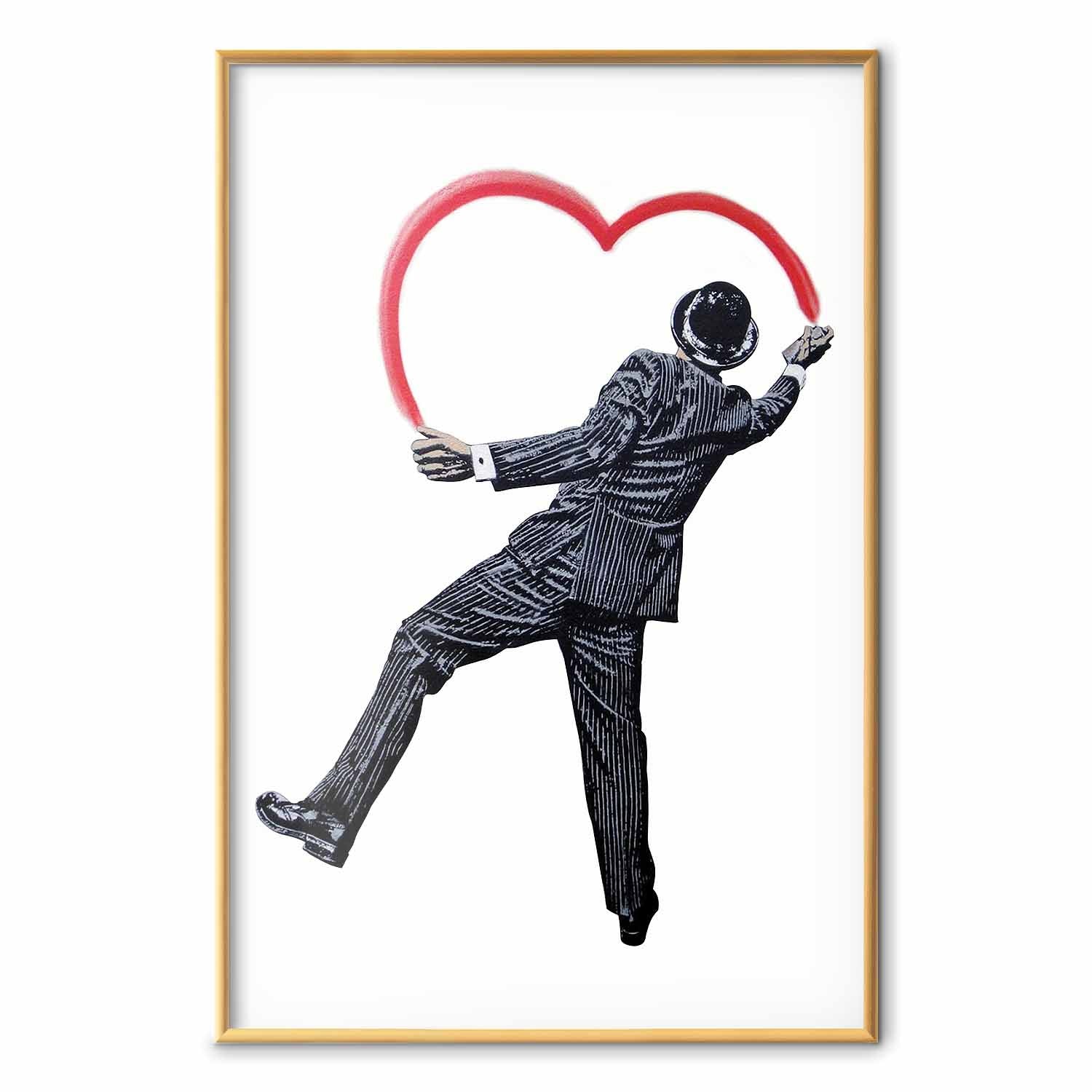 Elegant Graffiti Artist Street Art Poster