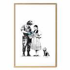 Graffiti Policeman and Girl Street Art Poster