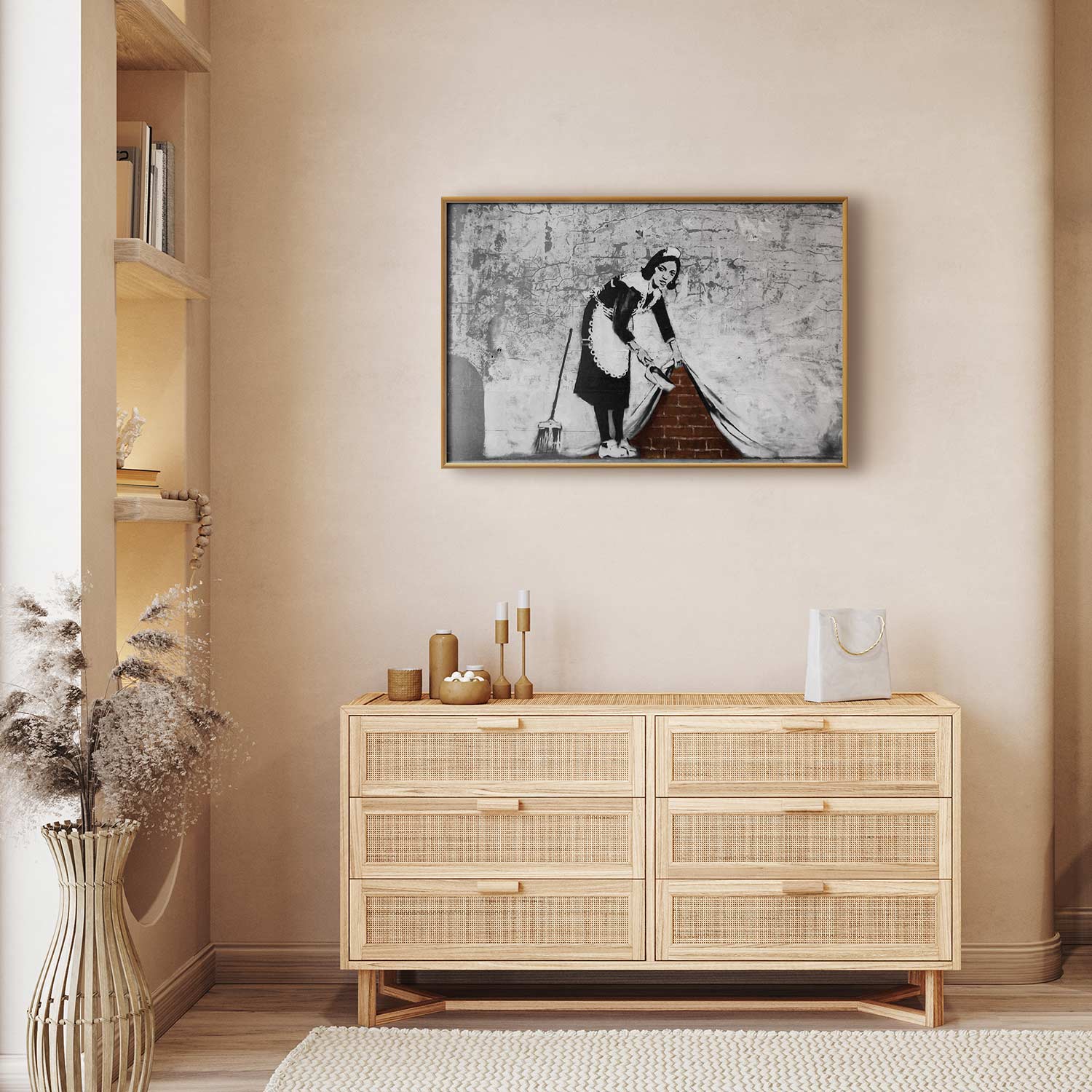 Graffiti Maid Street Art Poster