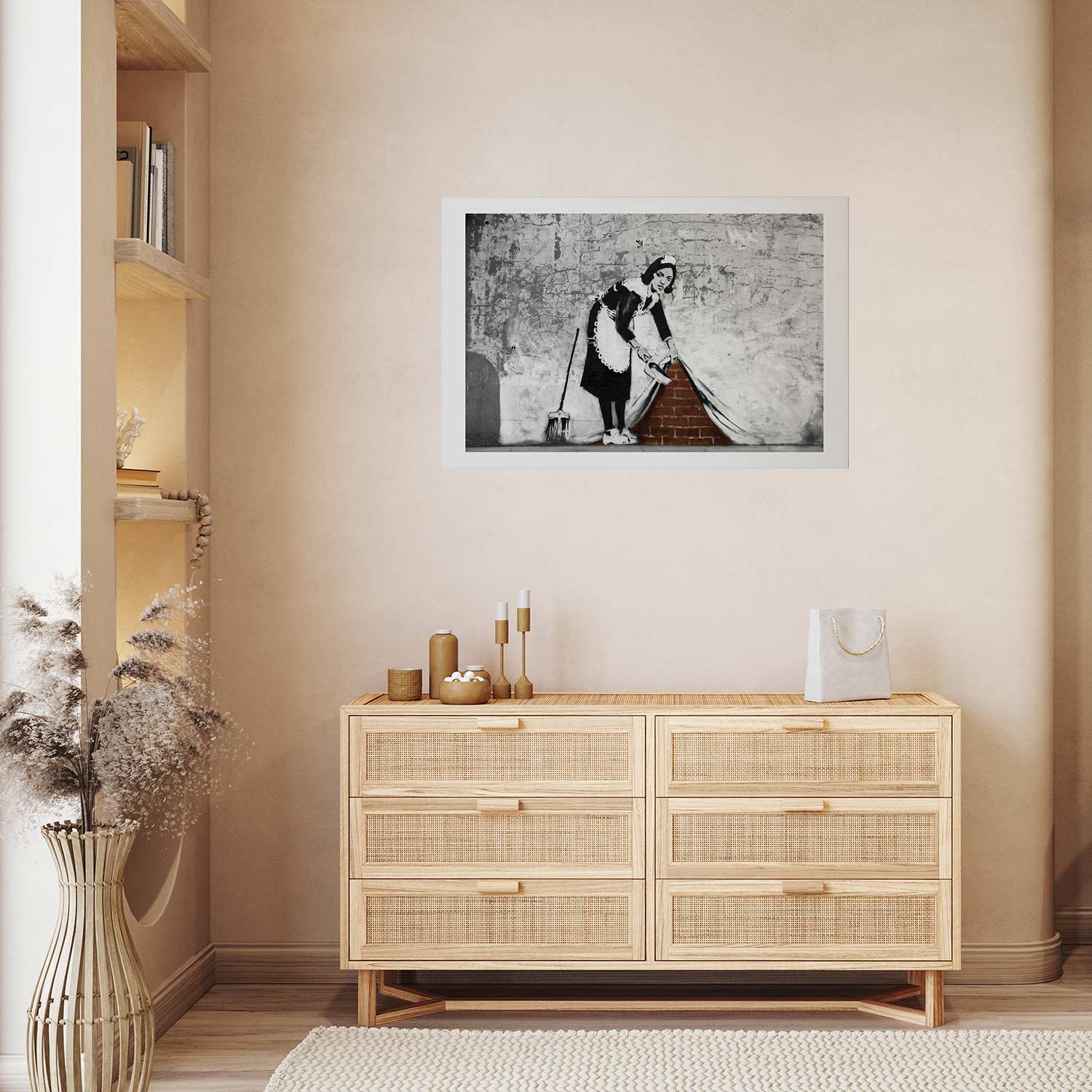 Graffiti Maid Street Art Poster