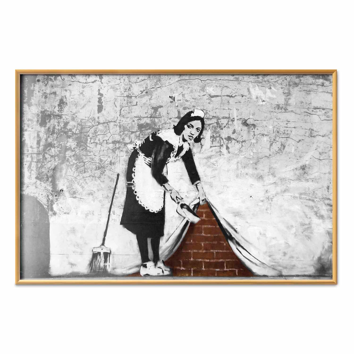 Graffiti Maid Street Art Poster