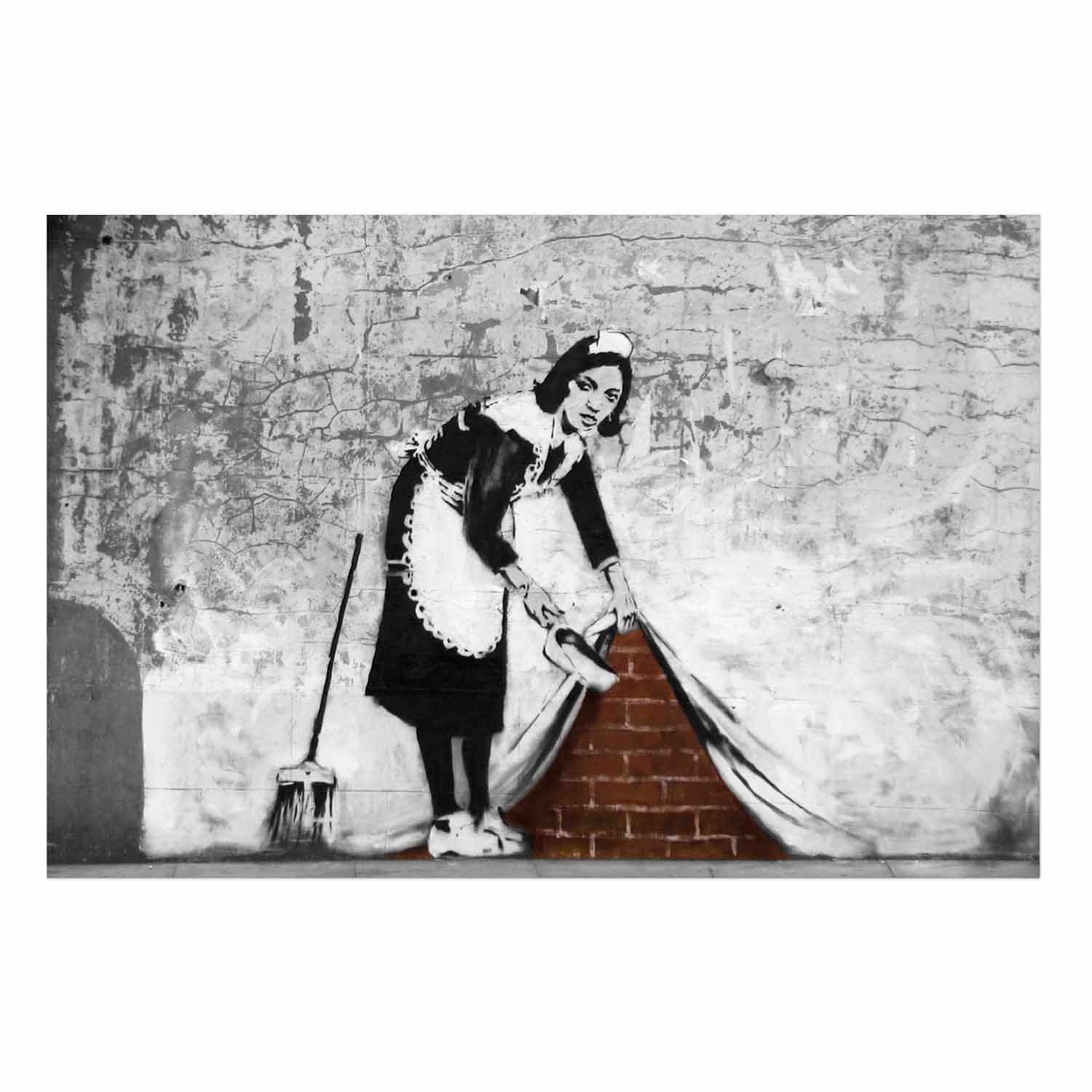 Graffiti Maid Street Art Poster