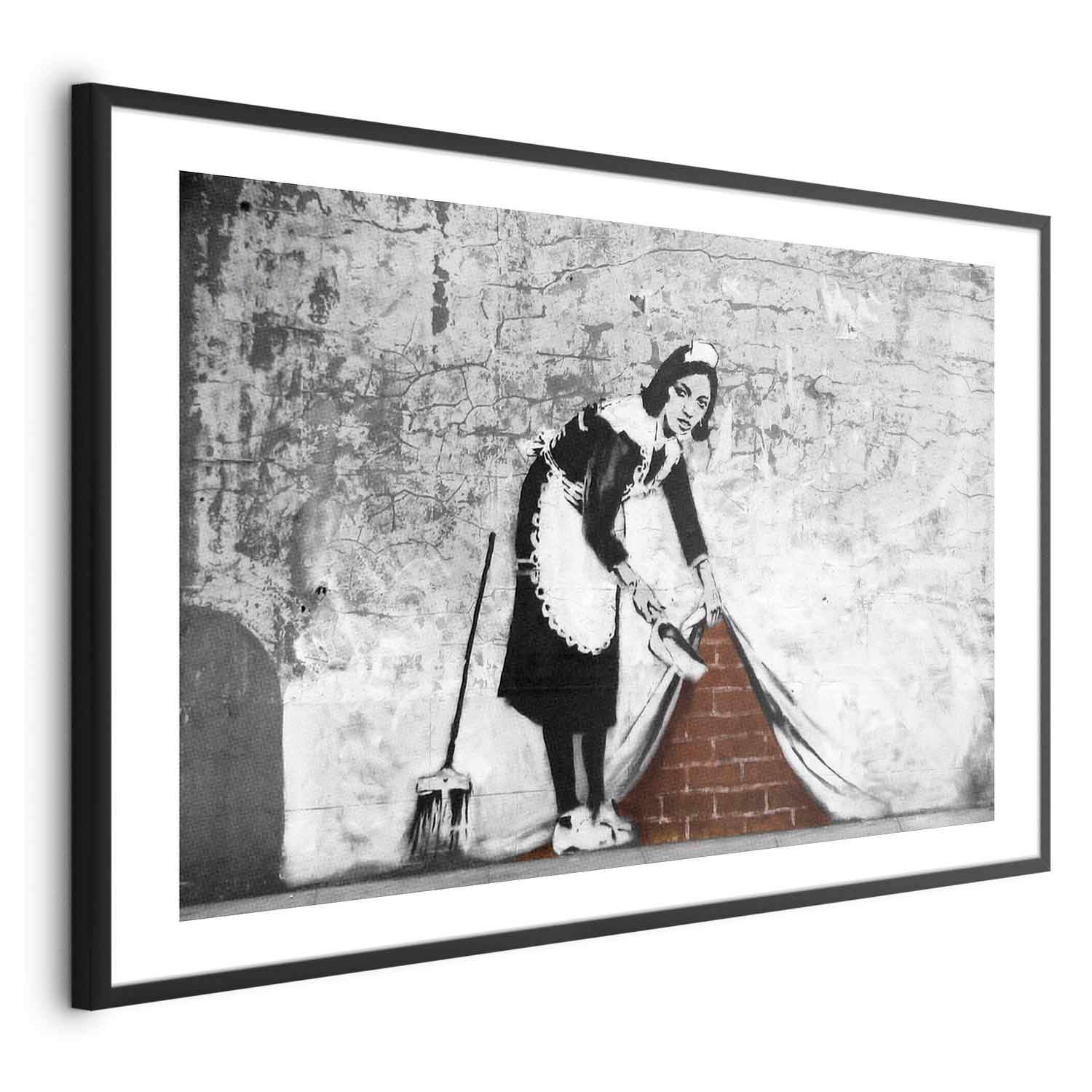 Graffiti Maid Street Art Poster