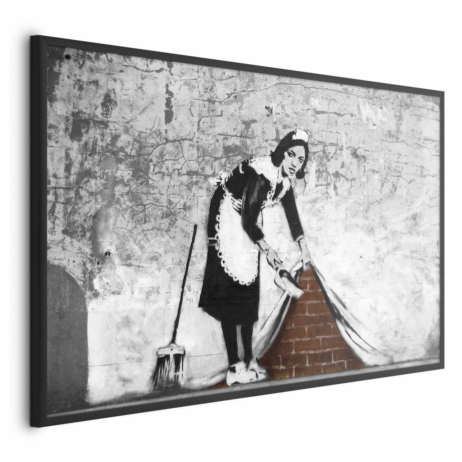 Graffiti Maid Street Art Poster