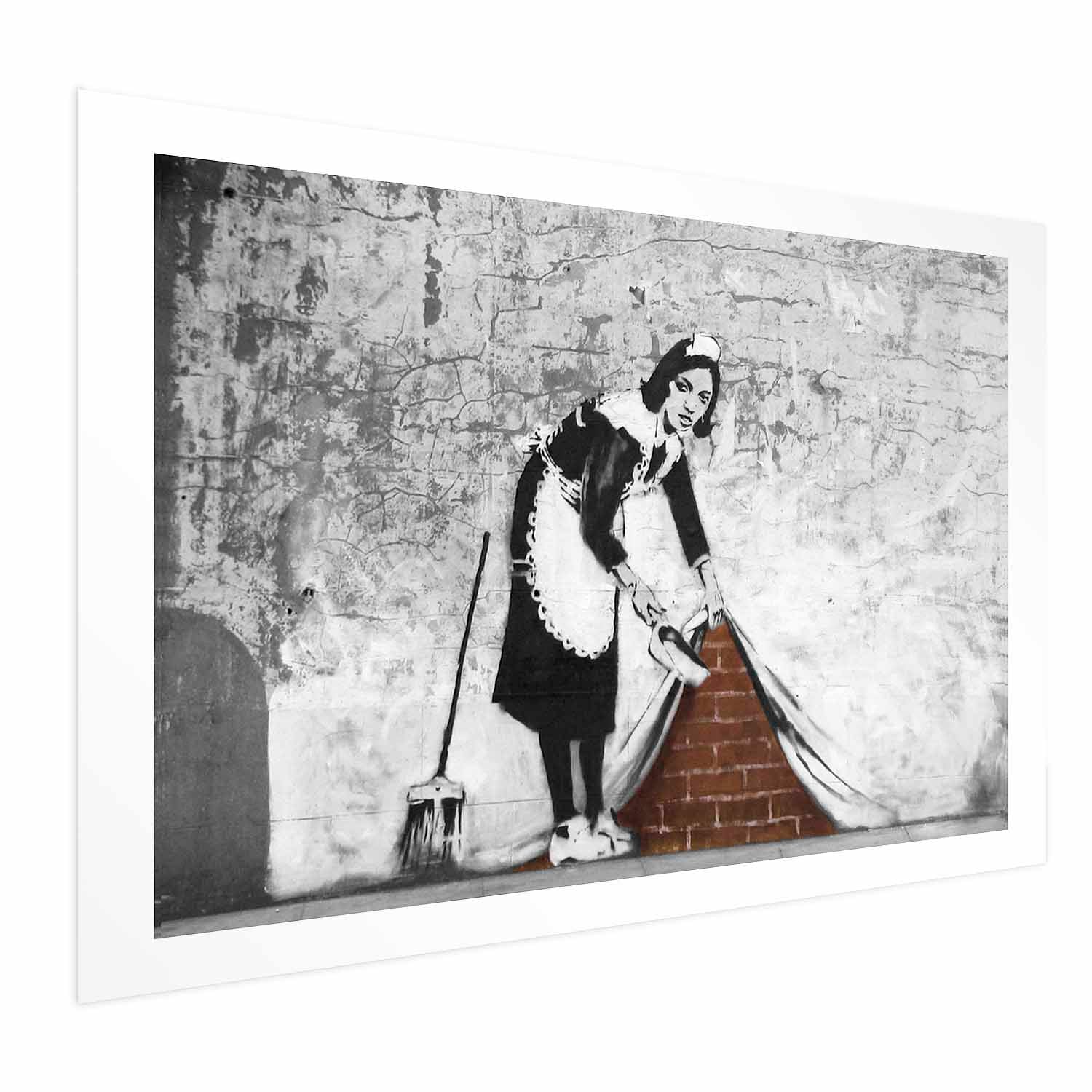 Graffiti Maid Street Art Poster